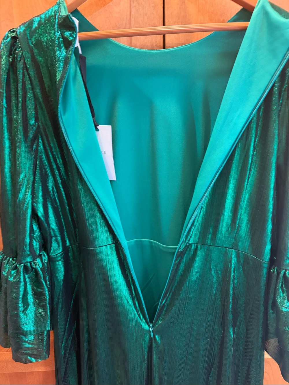 Pomander Place Tuckernut Emerald Green Midi Dress XL Brand New - Picture 11 of 12